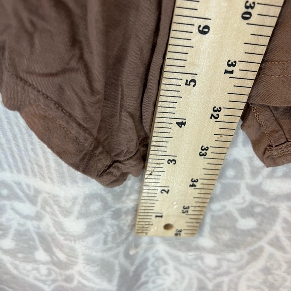 Top Dress Long Oversized LARACE 2X TUNIC JERSEY KNIT EUC TAUPE TAN BIEGE Sleeve - Picture 4 of 8